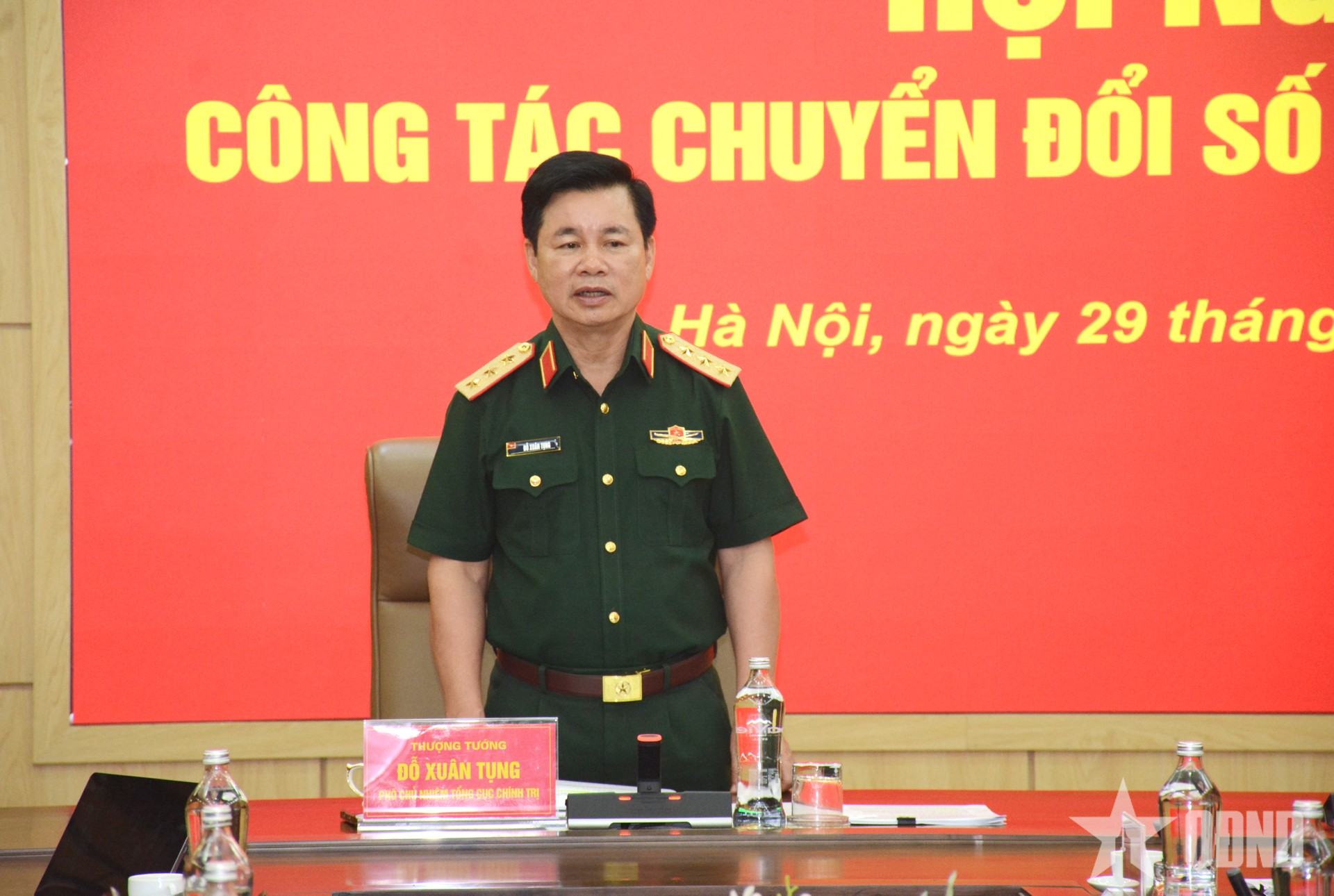 Thượng tướng Đỗ Xuân Tụng chủ trì Hội nghị công tác chuyển đổi số trong Tổng cục Chính trị